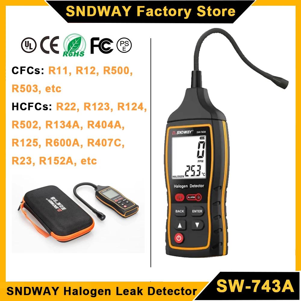 SNDWAY SW-743A ҷΰ  , 1000 PPM  跮 CFCs HCFC ҷΰ   , LED  Ҹ  溸